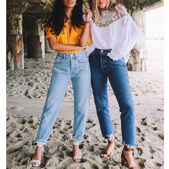 Frye White Brielle Zip Wood Block Genuine Leather Casual Ankle Sandals/Heels - Picture 2 of 16